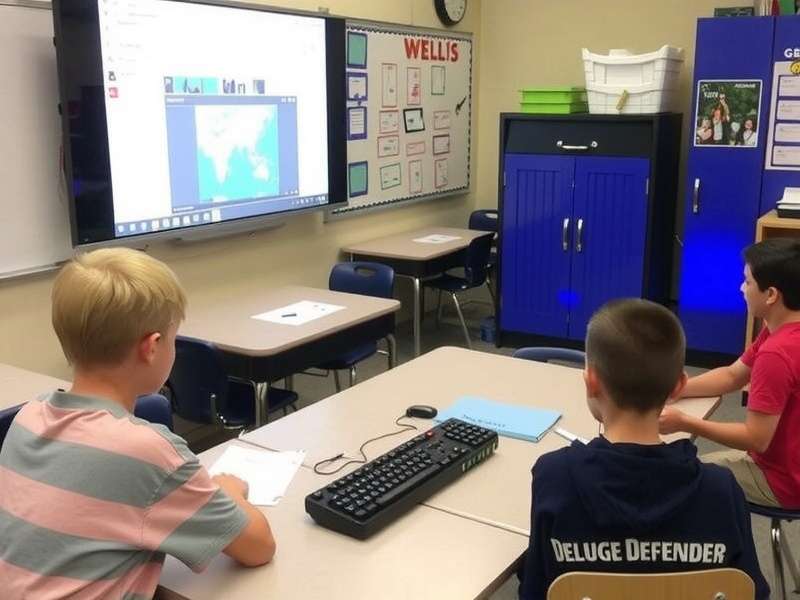 Deluge Defender Being Used in a School Classroom